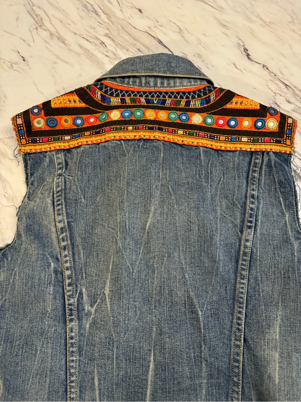 Denim & Supply Ralph Lauren Blue Denim Embroidered Jacket - Picture 10 of 10